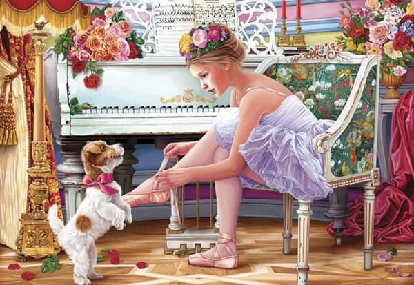 Ballerina and her Puppy