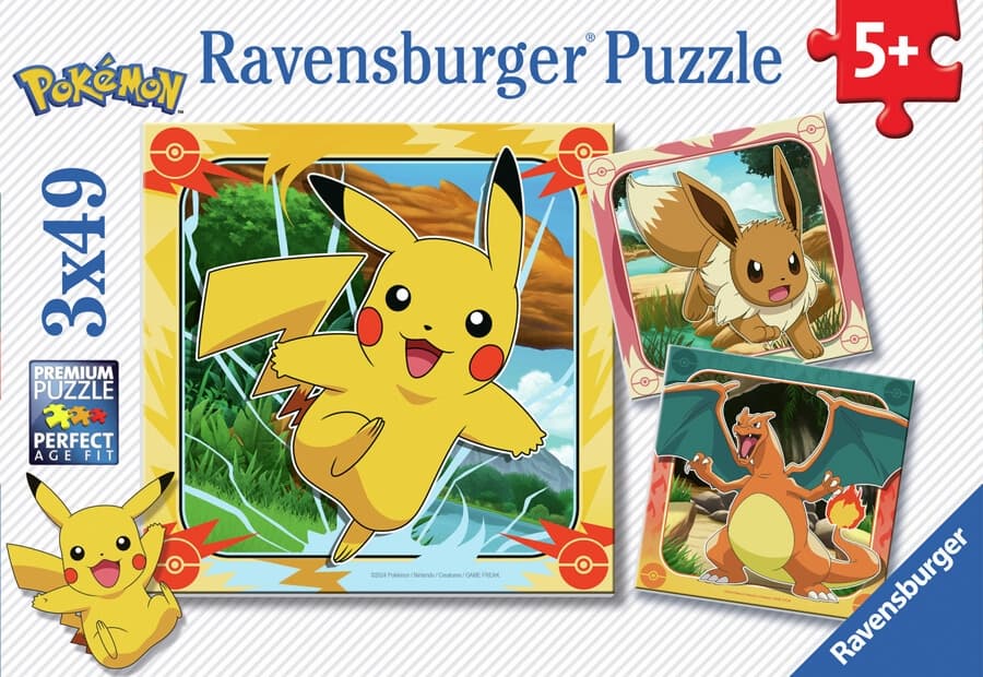 Pokémon - Pikachu, Charizard and Eevee