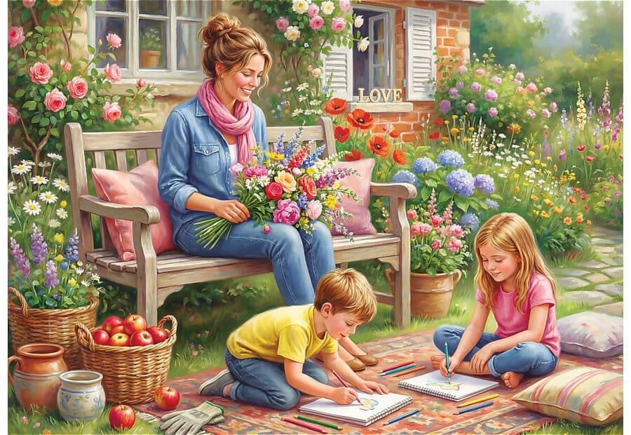 Mother's Day - Family in the Garden