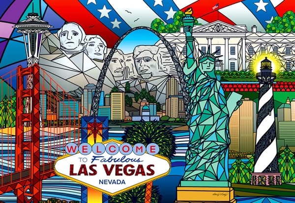 American Landmarks Collage