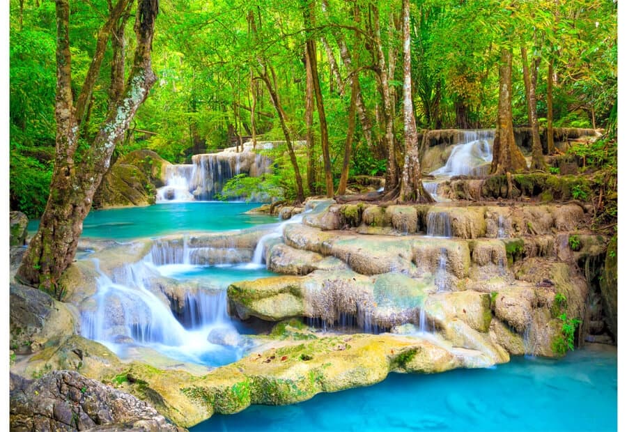 Turquoise Waterfall, Thailand