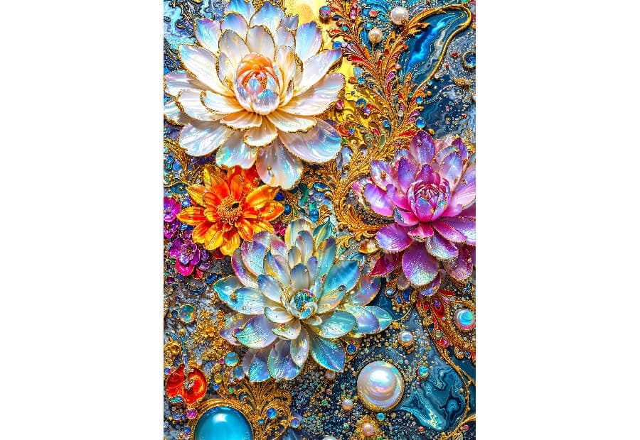 Pearlescent Waterlilies