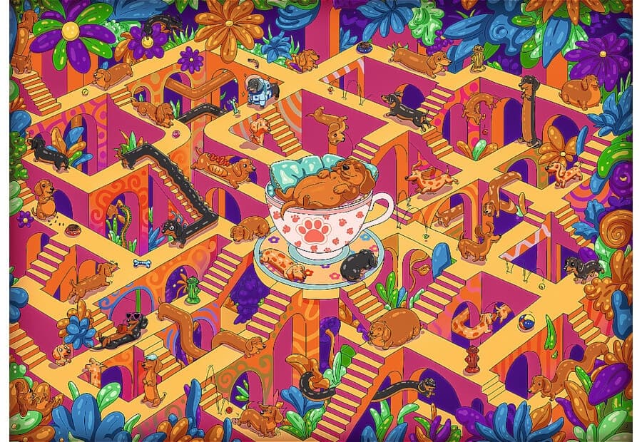 The Impossible Maze - Happy Dachshunds