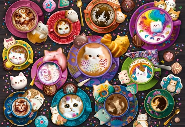 Coffee Art Kittens
