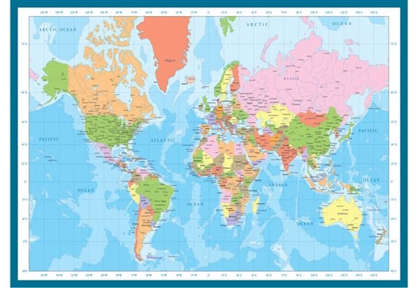 Modern Map of the World