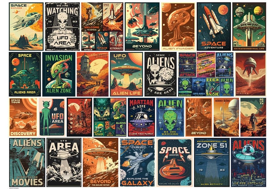 Vintage Alien Posters