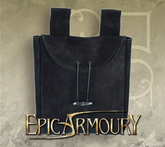 Leatherbag, Thin â Black â Epic Armoury â Large  â Live Rollespil