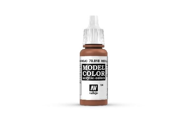 Vallejo Maling - Model Color: Red Leather - 17ml