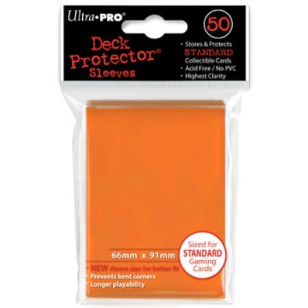 50 lommer -  Ultra Pro - PRO-Gloss: Orange (HÃ¸j kvalitet) - Candy Orange Sleeves #82673