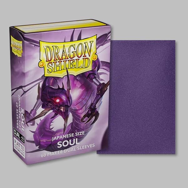 Dragon Shield Small/Japanese Size Deck Protectors - Matte Dual: Metallic Purple/Soul - 60 lommer - Dragonshield (Yugioh) - Sleeves #AT-15162