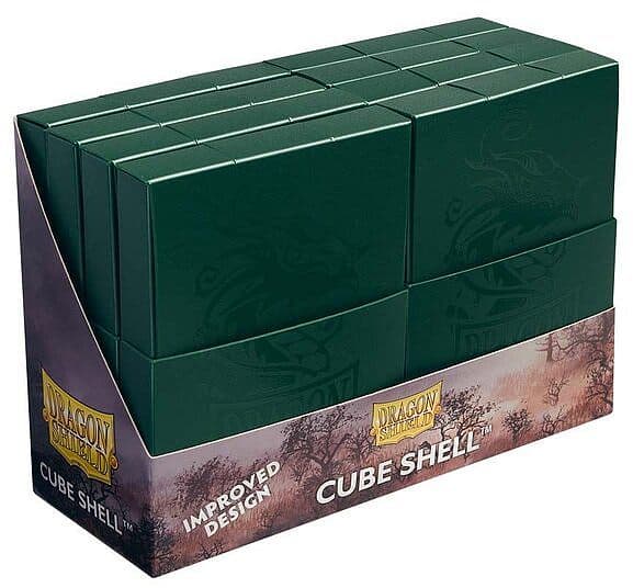 Dragon Shield Cube Shell (Deck Box) - Forest Green - Plads til 8x20 kort i lommer - Dragonshield #AT-30551