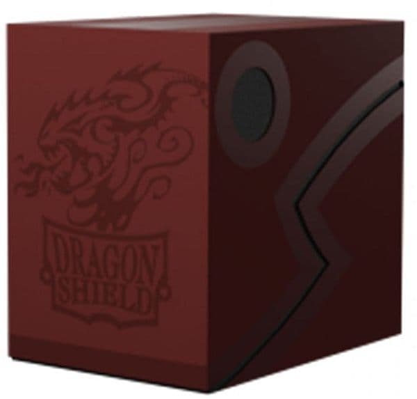 Dragon Shield Double Shell (Deck Box) - Blood Red/Black - Plads til 150 kort i lommer - Dragonshield #AT-30650