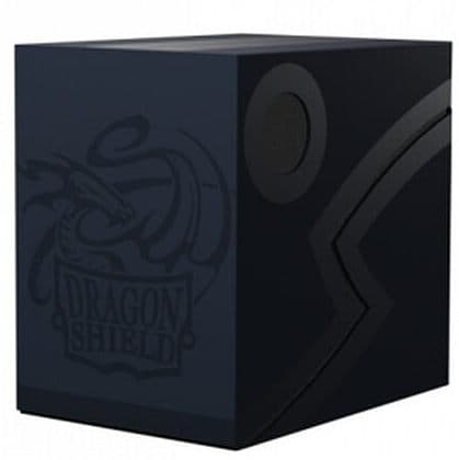 Dragon Shield Double Shell (Deck Box) - Midnight Blue/Black - Plads til 150 kort i lommer - Dragonshield #AT-30656