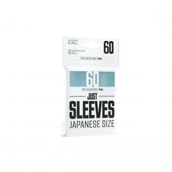 Gamegenic: Just Sleeves: Small/Japanese Size - Clear (Transparent/Gennemsigtig) (60 Kortlommer)