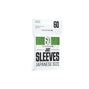 Gamegenic: Just Sleeves: Small/Japanese Size - Green (GrÃ¸n) (60 Kortlommer)