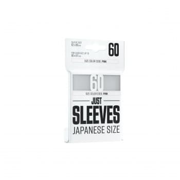 Gamegenic: Just Sleeves: Small/Japanese Size - White (Hvid) (60 Kortlommer)