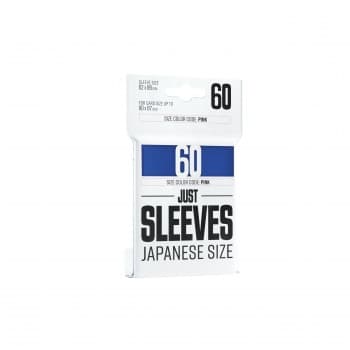 Gamegenic: Just Sleeves: Small/Japanese Size - Blue (BlÃ¥) (60 Kortlommer)