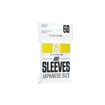 Gamegenic: Just Sleeves: Small/Japanese Size - Yellow (Gul) (60 Kortlommer)