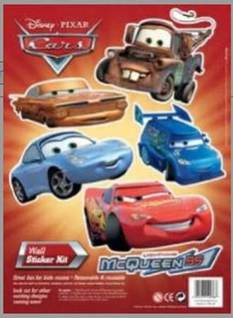 Disney Pixar: Cars Wall Stickers / VÃ¦g-KlistermÃ¦rker