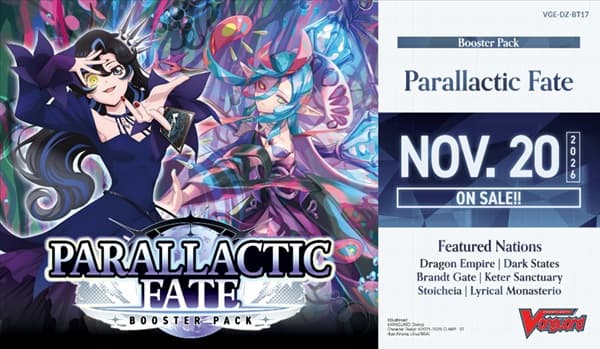 Cardfight!! Vanguard CCG DZ DivineZ Set 17: Parallactic Fate (Display) 16 Pakker - Engelsk