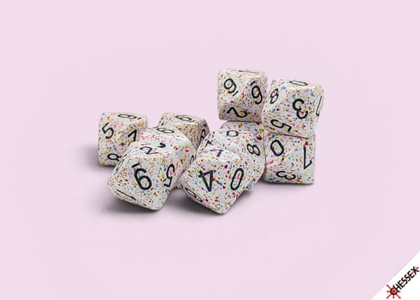 Dice - TerningesÃ¦t - 10 terninger - Speckled Dice D10 (10 Sidet) - Birthday