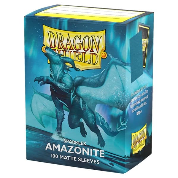 Dragon Shield Deck Protectors - Matte Sleeves: Amazonite - 100 lommer - Dragonshield - Sleeves #AT-11062