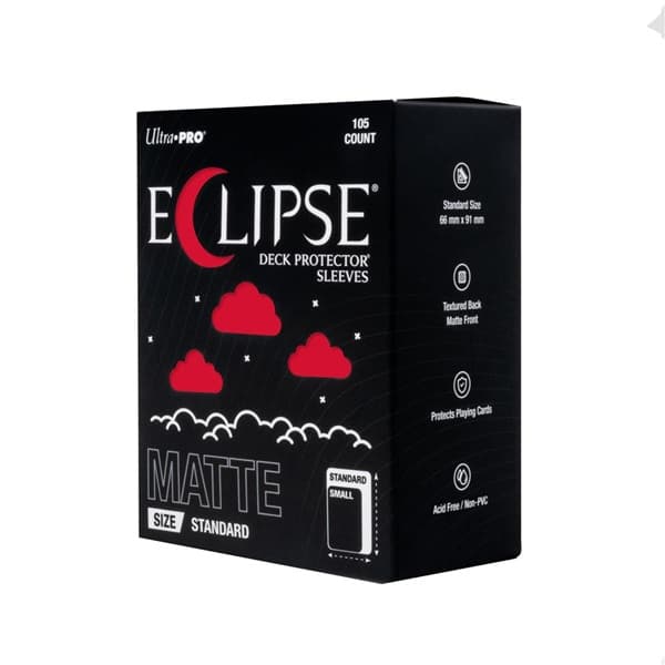 105 lommer - Ultra Pro - Eclipse Matte (2026): Apple Red (RÃ¸d) (Top kvalitet) - Pro-Matte/Non-Glare - Professional Sleeves #16684