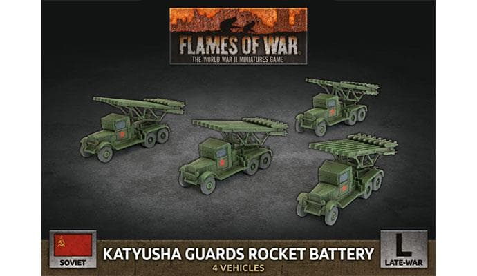 WWII Soviet -  Katyusha Guards Rocket Battery (x4 Plastic)