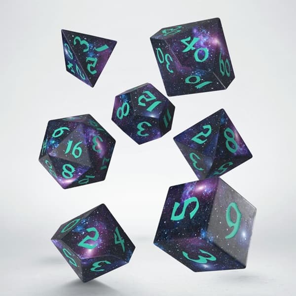 Dice - TerningesÃ¦t - 7 terninger - Full Art: Stardust Dice Set