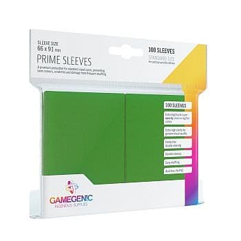 Gamegenic - Prime Sleeves: Green (Grøn) (100 Kortlommer)
