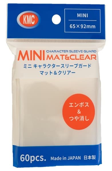 60 lommer! KMC - Mini Character Guard (Oversized/Outer Covers) - Mat & Clear - Sleeves