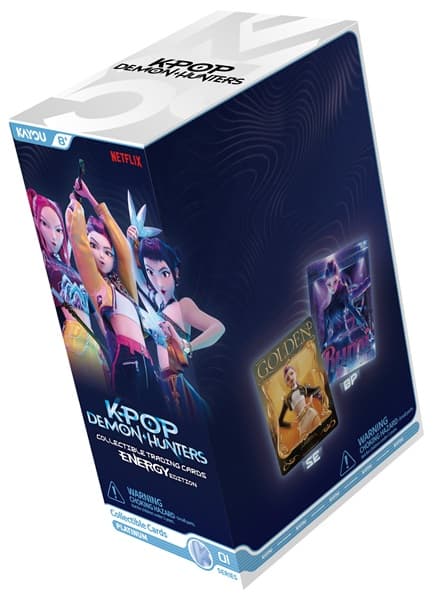 Kayou KPop Demon Hunters Collectable Cards - Series 1-B (Energy Edition) Foil - Booster Display (Box med 12 Packs)