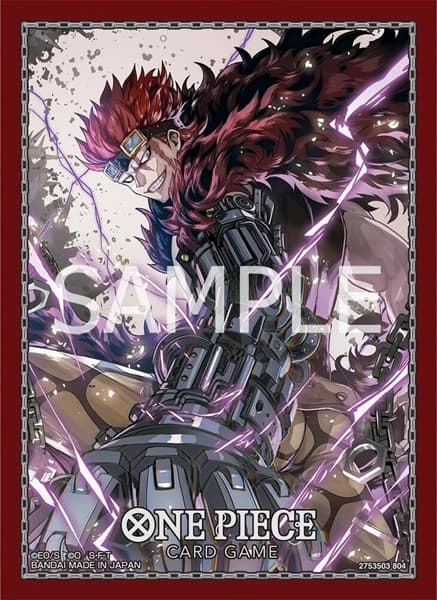 70 lommer! One Piece Card Game - Official Sleeves Vol.9: Eustass Captain Kid - Deck Protector Sleeves