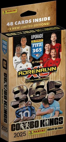 Panini Adrenalyn XL: FIFA 365 2025 Upgrade - Combo Kings Booster Set (Deck) - Blister med 48 kort + 2 Limited Edition
