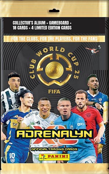 Panini Adrenalyn XL: FIFA Club World Cup 2025 - StartersÃ¦t - Mappe, Guide, 3 Boosters & 3 Limited-kort