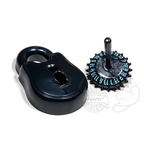 PolyHero Dice - 20 sidet (D20) Terning - Rogue: Lock & Pick (Cold Iron)