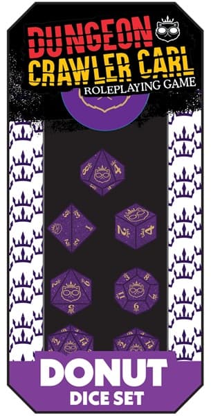 Dice - TerningesÃ¦t - 7 terninger - Dungeon Crawler Carl RPG: Princess Donutâs Enchanted Crown of the Sepsis Whore Dice Set
