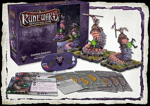 Runewars: The Miniatures Game -  Waiqar Unit Expansion: Carrion Lancers - Fantasy Flight Games