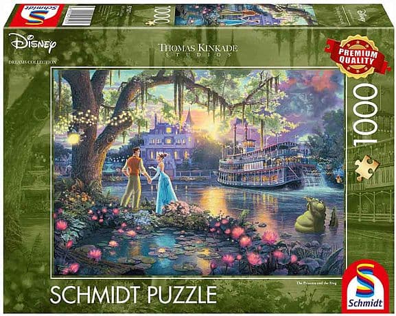 Schmidt Puzzle (Puslespil) - Disney - Thomas Kinkade: The Princess and the Frog (1000 pieces)