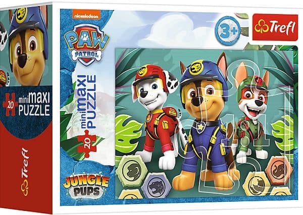 Trefl: Paw Patrol (Puslespil) - Happy dogs (20 miniMAXI pieces)