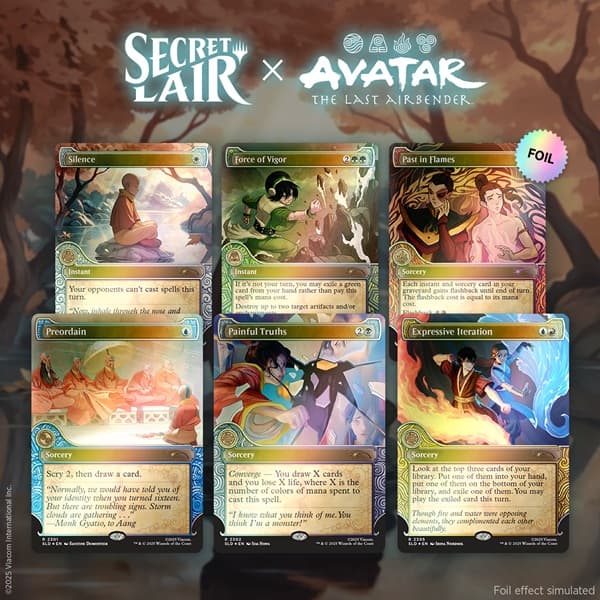 Secret Lair Drop Series (2025): Avatar: The Last Airbender Superdrop: Secret Lair x Avatar: The Last Airbender | One with the Elements (Foil)