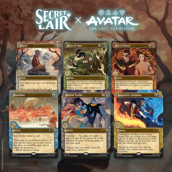 Secret Lair Drop Series (2025): Avatar: The Last Airbender Superdrop: Secret Lair x Avatar: The Last Airbender | One with the Elements (Regular)
