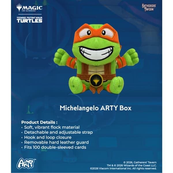 Gatherers' Tavern - Magic: The Gathering: ARTY Deck Box: Teenage Mutant Ninja Turtles - Michelangelo