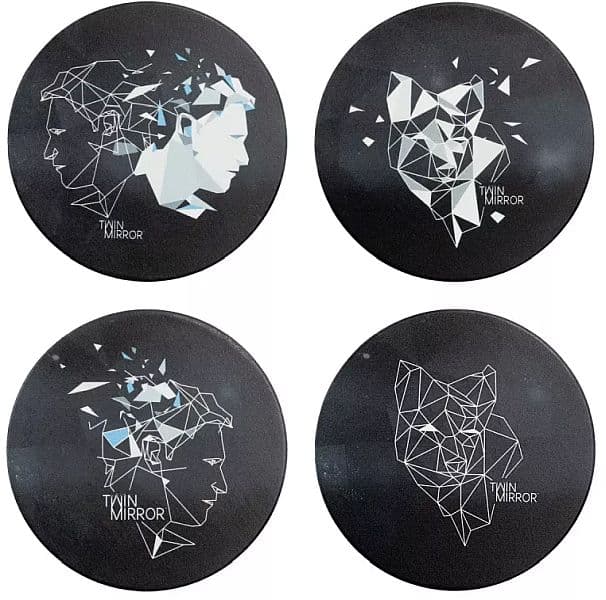 Twin Mirror - Coaster Set - Line Art