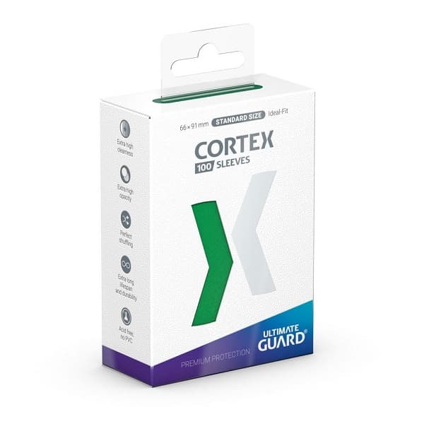 Ultimate Guard - Cortex Sleeves (Kortlommer) - Standard Size Green (100 Sleeves)