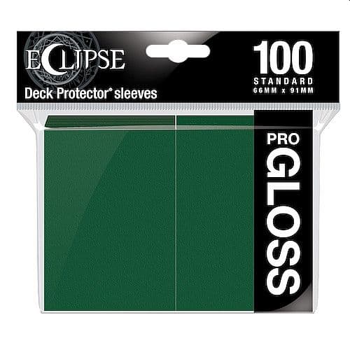 100 lommer -  Ultra Pro - Eclipse Gloss: Forest Green (GrÃ¸n) (Top kvalitet) - Professional Sleeves #15605