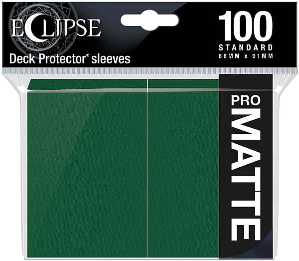 100 lommer -  Ultra Pro - Eclipse (2020): Forest Green (GrÃ¸n) (Top kvalitet) - Pro-Matte/Non-Glare - Professional Sleeves #15617