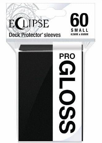 60 lommer - Ultra Pro - Eclipse Gloss SMALL: Jet Black (Sort) (Top kvalitet) - Professional Sleeves #15625