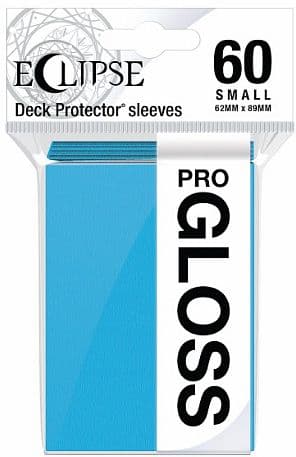 60 lommer - Ultra Pro - Eclipse Gloss SMALL: Sky Blue (BlÃ¥) (Top kvalitet) - Professional Sleeves #15627