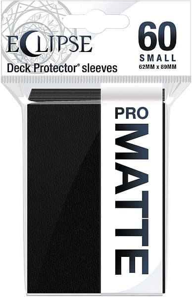 60 lommer - Ultra Pro - Eclipse SMALL (2021): Jet Black (Sort) (Top kvalitet) - Pro-Matte/Non-Glare - Professional Sleeves #15637